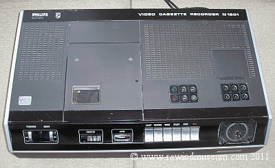 The Philips N1501 VCR.