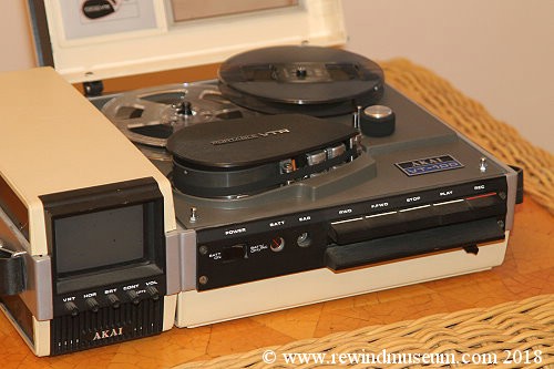 Akai VT-100 VTR with camera.