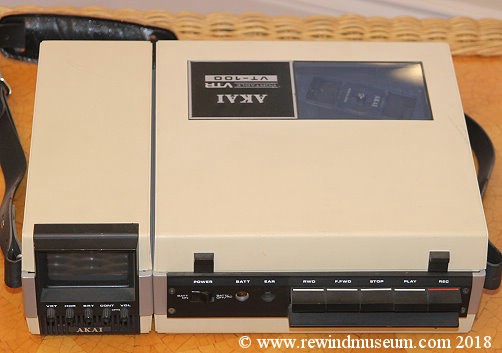 Akai VT-100 VTR with camera.