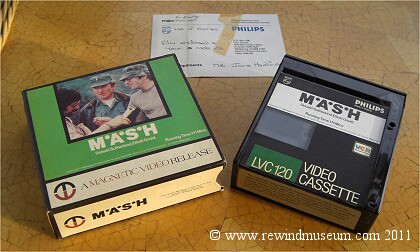 Philips LP pre-recorded tapes. Mash Video