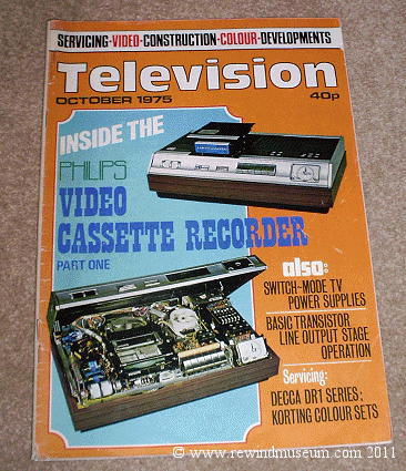Vintage Television magazine 1975