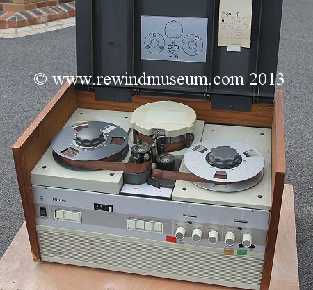 Museum of vintage reel to reel video recorders. Open reel black