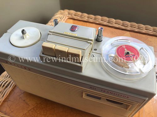 EMI original reel to reel tape box, 1950s. Reel to reel tape was a